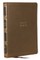 Nkjv, Compact Center-Column Reference Bible, Leathersoft, Brown, Red Letter, Thumb Indexed, Comfort Print