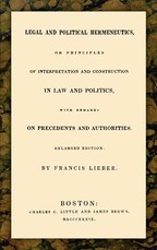 Legal and Political Hermeneutics