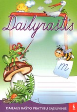 Dailyraštis. Dailaus rašto pratybų sąsiuvinis