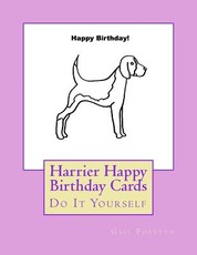 Harrier Happy Birthday Cards