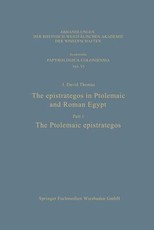 The Epistrategos in Ptolemaic and Roman Egypt