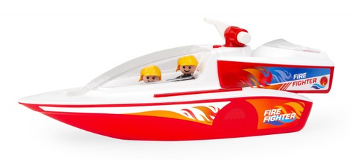 Boazz gaisrinis laivas su Boaties figurėlėmis
