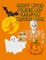 Ghost Witch Pumpkin Bat Skeleton Writing Book