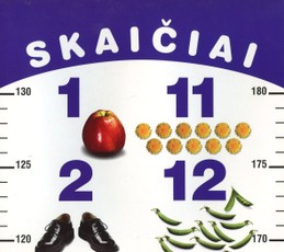 Skaičiai. Knygelė-ūgio matuoklis