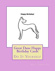 Great Dane Happy Birthday Cards