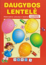 Daugybos lentelė. Matematikos užduotys ir žaidimai 2–3 klasės mokiniams