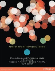 Ethical, Legal, and Professional Issues in Counseling: Pearson New International Edition