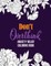 Don't Overthink Anxiety Relief Coloring Book