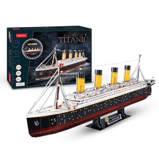 CUBICFUN 3D dėlionė su LED apšvietimu „Titanic“