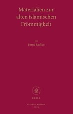Materialien Zur Alten Islamischen FrÃ¶mmigkeit