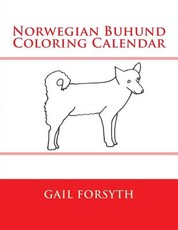 Norwegian Buhund Coloring Calendar