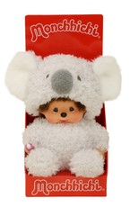 MONCHHICHI Pliušinė beždžionėlė su koalos kostiumu, 18 cm