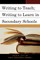 Writing to Teach; Writing to Learn in Secondary Schools