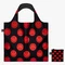 LOQI pirkinių krepšys „Smiley Red Lucky Black Recycled Bag“