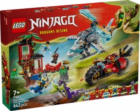 Blocks Ninjago 71857 – nindzių transporto priemonė ir medžio namelis, kovos rinkinys (statybiniai blokeliai)