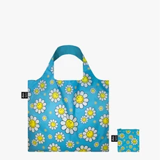 LOQI pirkinių krepšys „SMILEY Flowers Aquarius Small Recycled Bag“, S dydis