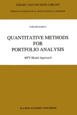 Quantitative Methods for Portfolio Analysis