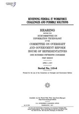 Reviewing federal IT workforce challenges and possible solutions