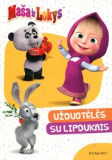 Maša ir Lokys: užduotėlės su lipdukais