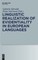 Linguistic Realization of Evidentiality in European Languages