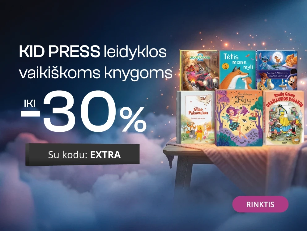 Leidyklos KID PRESS vaikų knygoms iki -30 % extra nuolaidos!