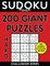Sudoku Book 200 Hard GIANT Size Puzzles