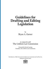 Guidelines for Drafting and Editing Legislation