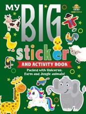 My Big Sticker And Activity Book - Packed with unicorns, farm and jungle animals!
