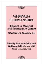 Medievalia et Humanistica, No. 40