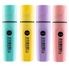 Teksto žymeklių rinkinys „PASTEL“, 1–5 mm, 4 spalvos