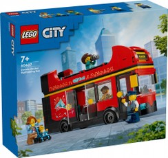 LEGO City 60407 Raudonas dviaukštis turistinis autobusas