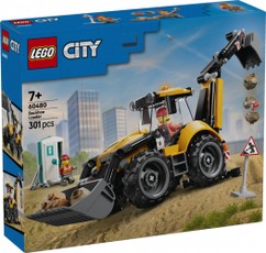 City 60480 Geltonas statybinis ekskavatorius-krautúvas – konstruktoriaus kaladėlės