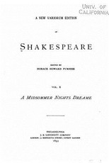 A New Variorum Edition of Shakespeare - Vol. X - A Midsommer Nights Dreame