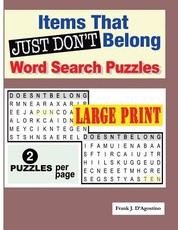 Items that Just Don't Belong Word Search Puzzles