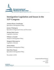 Immigration Legislation and Issues in the 113th Congress
