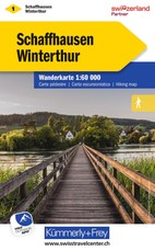 KuF Schweiz Wanderkarte 01 Schaffhausen - Winterthur 1 : 60 000