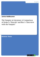 The Vampire in Literature:  A Comparison of Stoker's Dracula and Rice's Interview with the Vampire