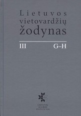 Lietuvos vietovardžių žodynas. III tomas