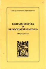 Lietuvos kultūra ir krikščionybės vaidmuo