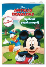 Antulis Donaldas. Spalvinimas su lipdukais