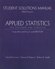 Student Solutions Manual for Applied Statistics for Engineers and Scientists