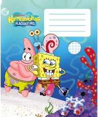 Sąsiuvinis KEMPINIUKAS, 12 l., langeliais, nuo 3 klasės