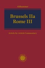 Brussels IIa - Rome III