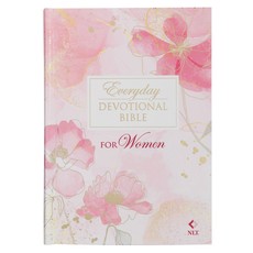 NLT Holy Bible Everyday Devotional Bible for Women New Living Translation, Pink Printed Floral