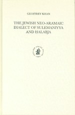 The Jewish Neo-Aramaic Dialect of Sulemaniyya and Ḥalabja