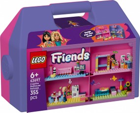Blocks Friends 42697 – kūrybinis nešiojamas lėlių namelis (lagaminėlis)