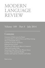 Modern Language Review (109