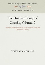 The Russian Image of Goethe, Volume 2