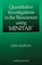 Quantitative Investigations in the Biosciences using MINITAB