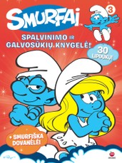 Smurfai. Spalvinimo ir galvosūkių knygelė Nr. 3
